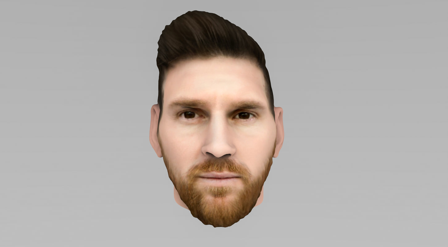 Head messi model - TurboSquid 1202766