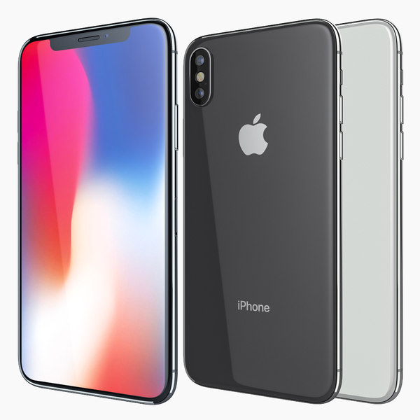 Apple Iphone X White 3d Model Turbosquid