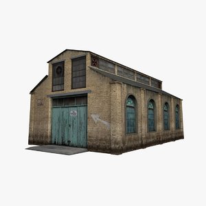 old warehouse house 3D model