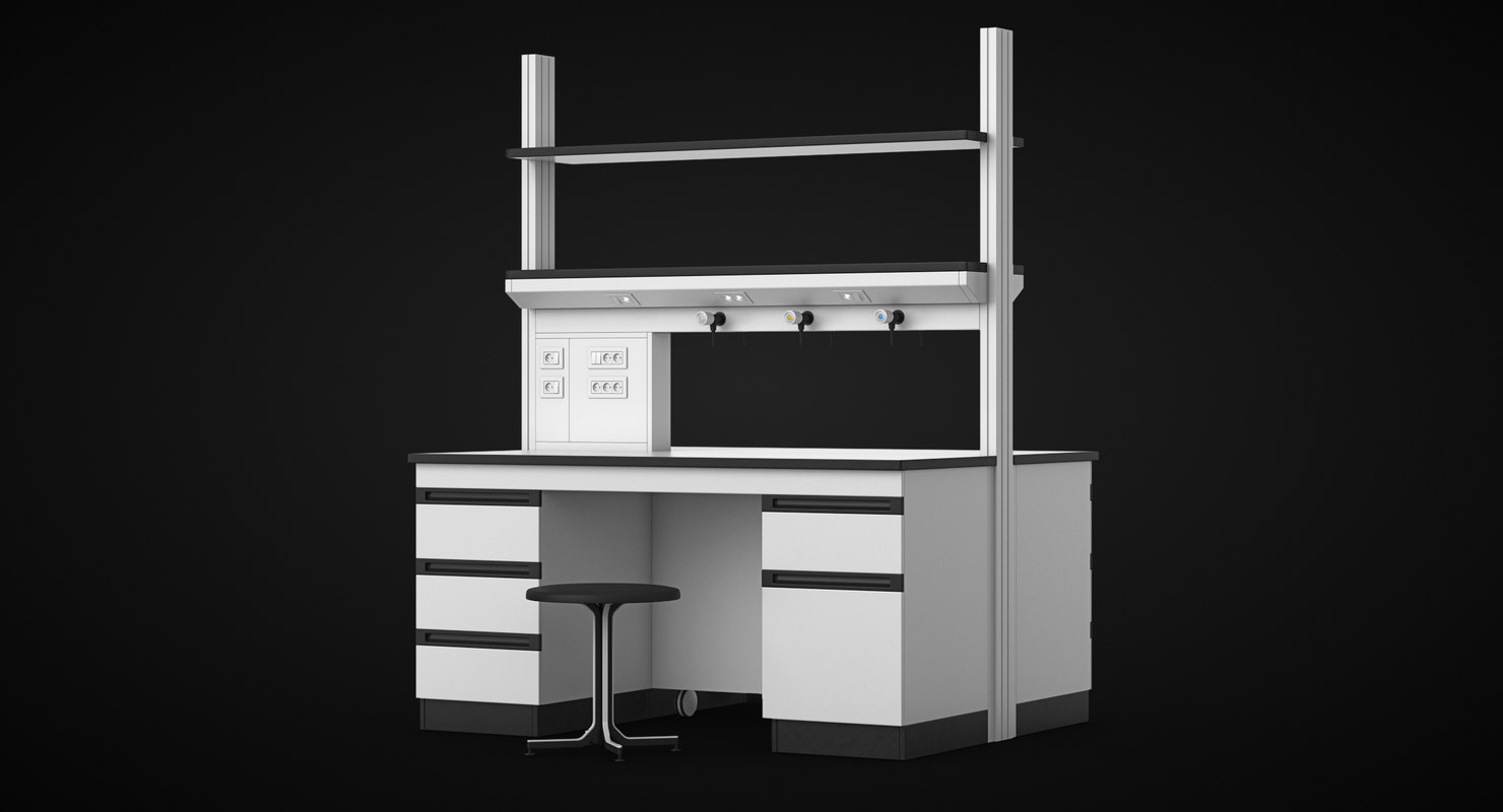 3D model realistic lab table TurboSquid 1203204