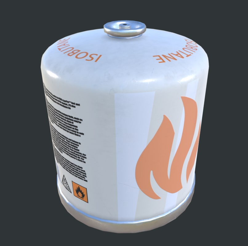 3D gas tank butane - TurboSquid 1203206