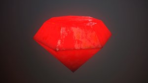 diamond ruby 3D model