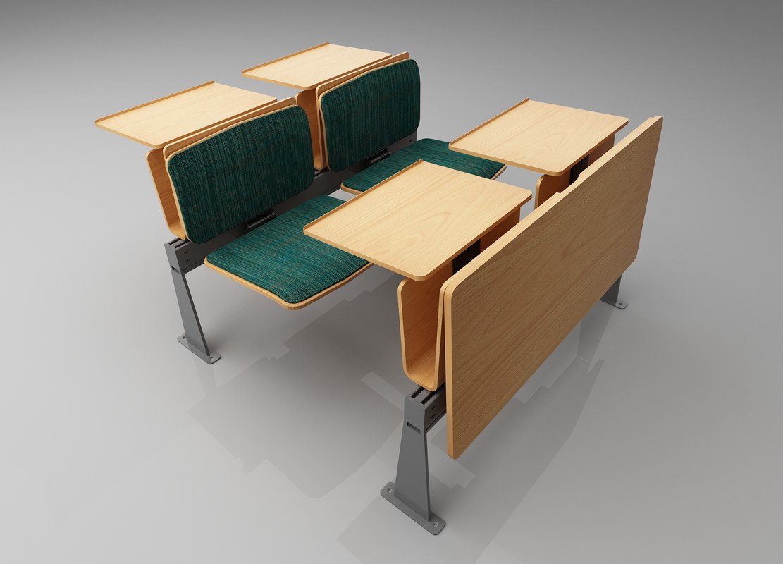 Universities College Student Desk 3d Turbosquid 1203269