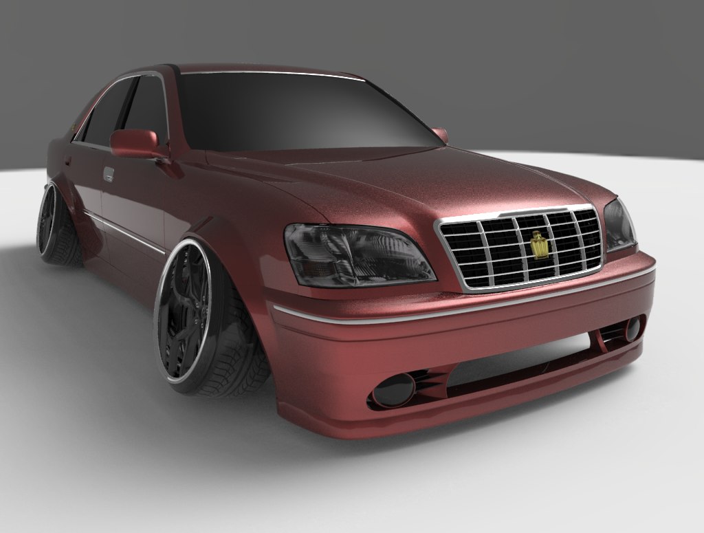 Toyota crown 3D model TurboSquid 1203281