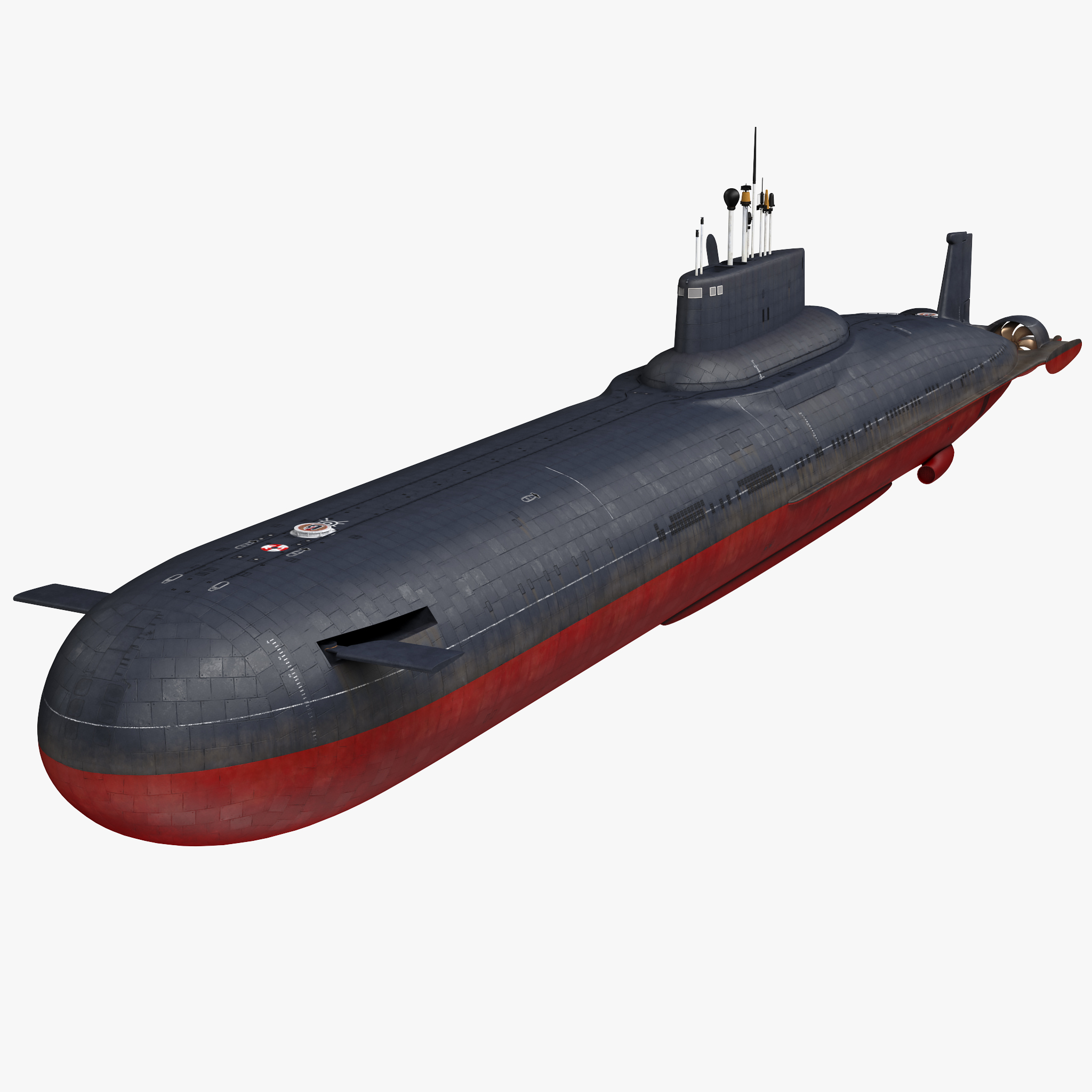 typhoon class submarine weight