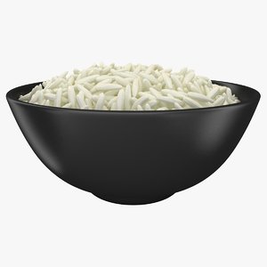 3D model realistic rice bowl