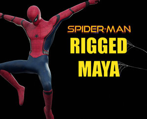 spider-man rigged 3D model