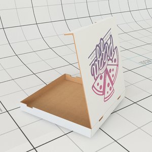 pizza box 3D