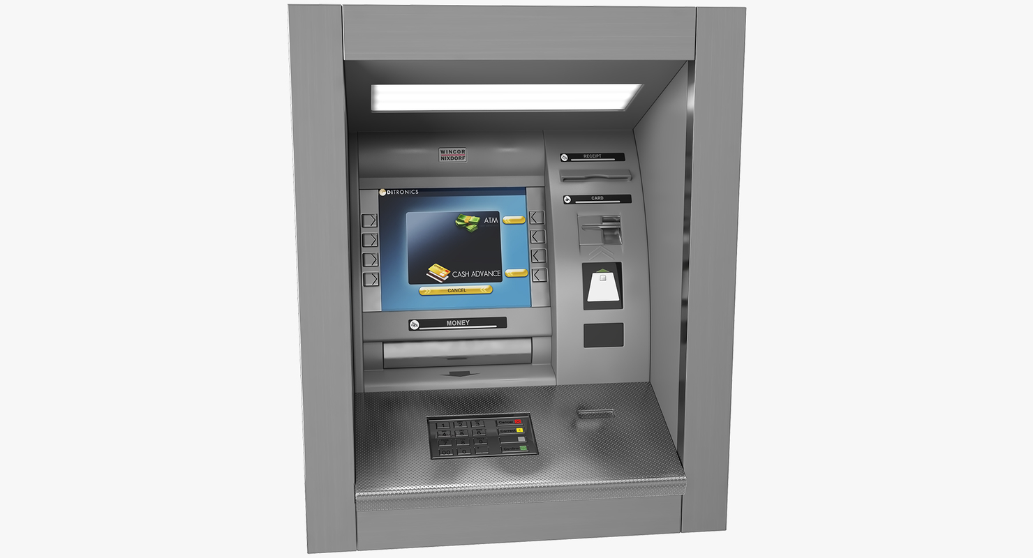 Atm machine wall mounted 3D model - TurboSquid 1203620