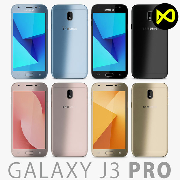 Modele 3d De Samsung Galaxy J3 Pro 17 Toutes Les Couleurs Turbosquid