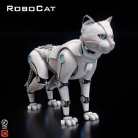 realistic robot cat toy