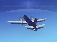 3D cockpit saab 2000 model