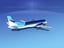 cockpit airlines saab 2000 3D model
