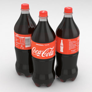 coca-cola beverage bottle 3D model