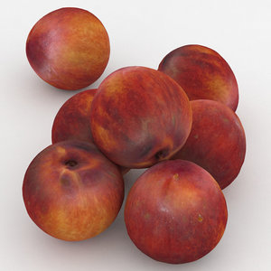peach fruit 3D model