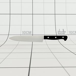 3D kitchen knife model