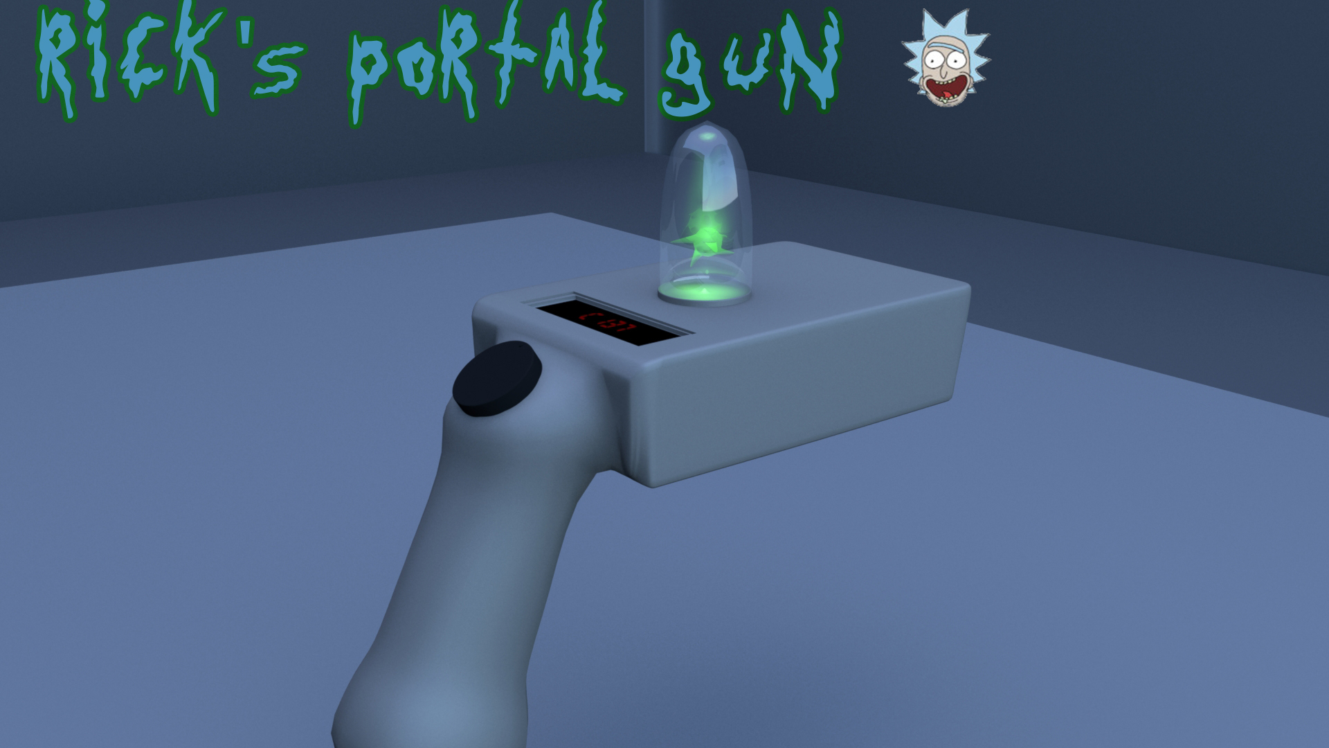 Free 3d Rick Morty Portal Gun Turbosquid 1204002