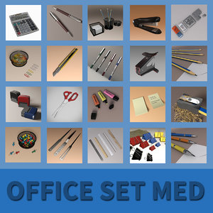 office set medium 3D model