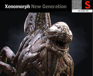 3D xenomorph hd model