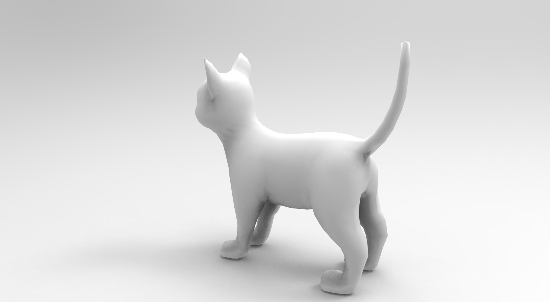 可爱的猫操纵动画3d模型