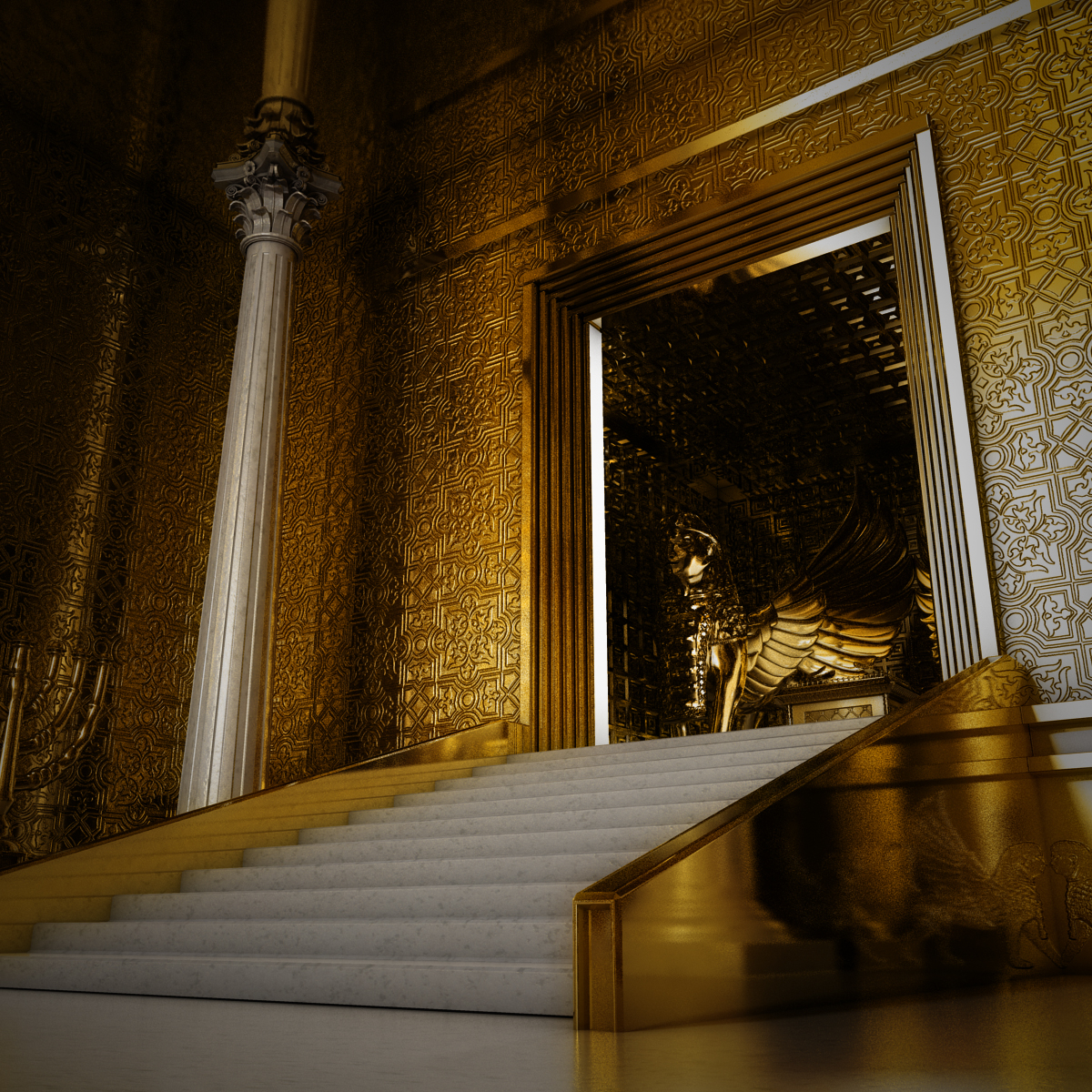 3d Solomon Temple Interior Herod Model Turbosquid 1204470