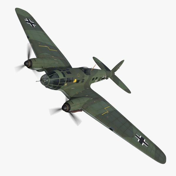 3D heinkel 111 bomber b3 model
