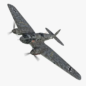 3D heinkel 111 bomber