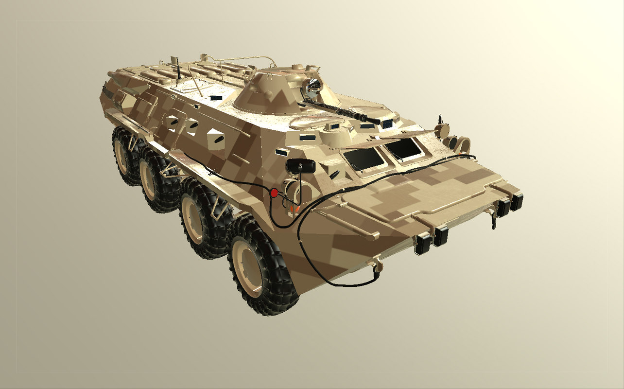12/4 /... BTR die Arktis Bronetransporter Der Panzer BTR 80 Militärmodell 