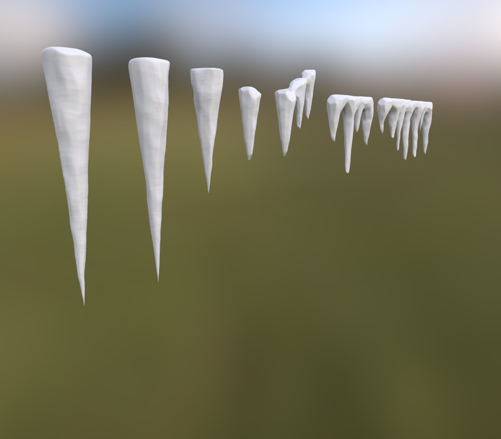 Water spike ice model TurboSquid 1204950
