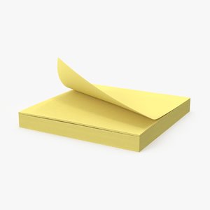 sticky-notepad 3D model