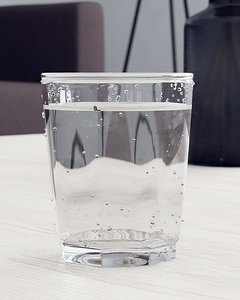glass water 3D model