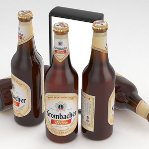 3D model beer bottle krombacher weizen