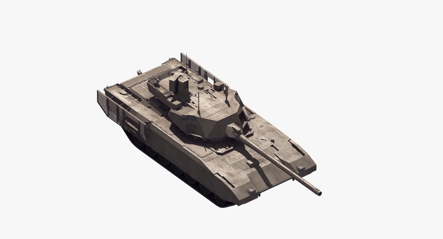armata t14坦克3d模型