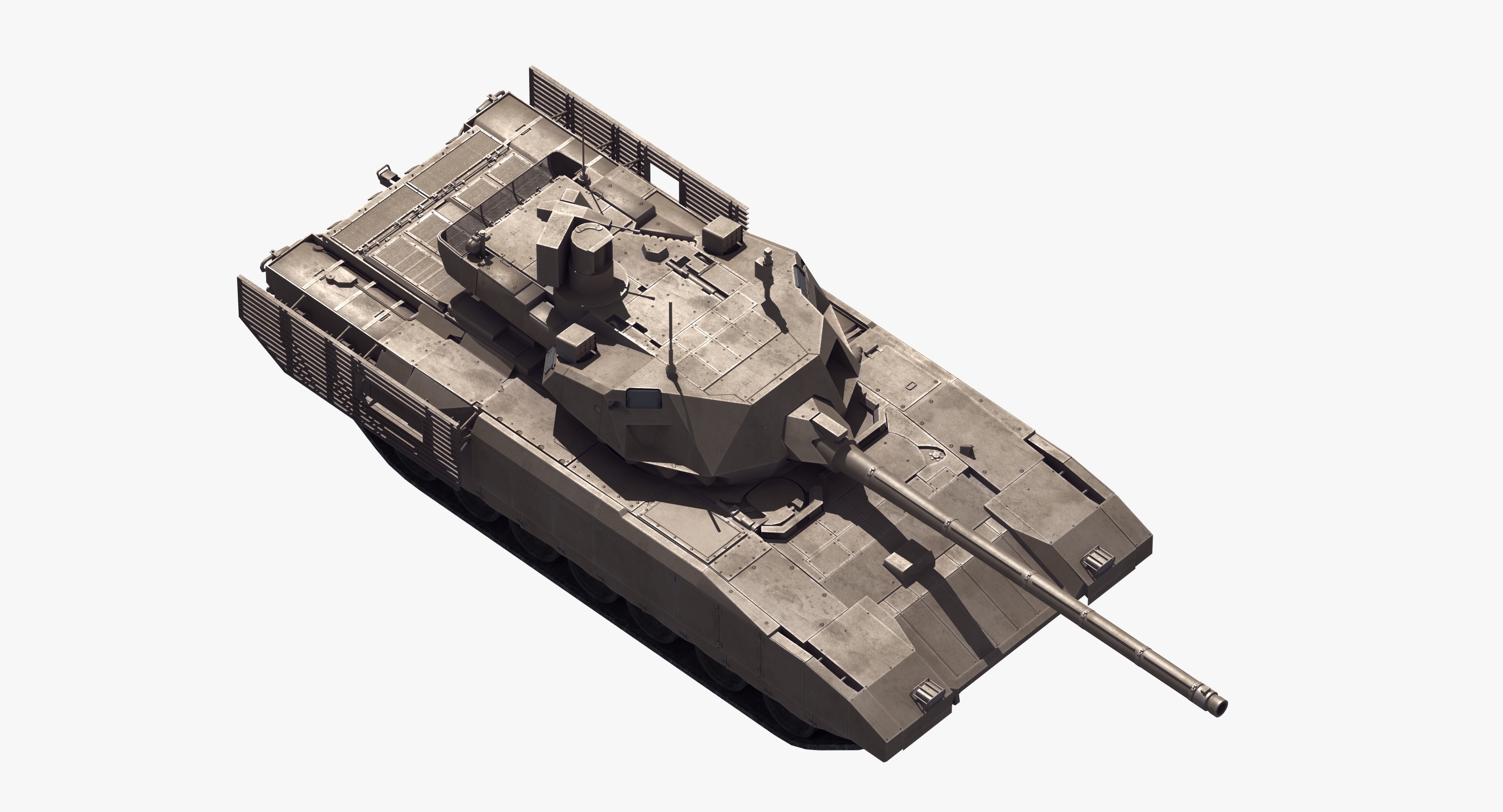 armata t14坦克3d模型