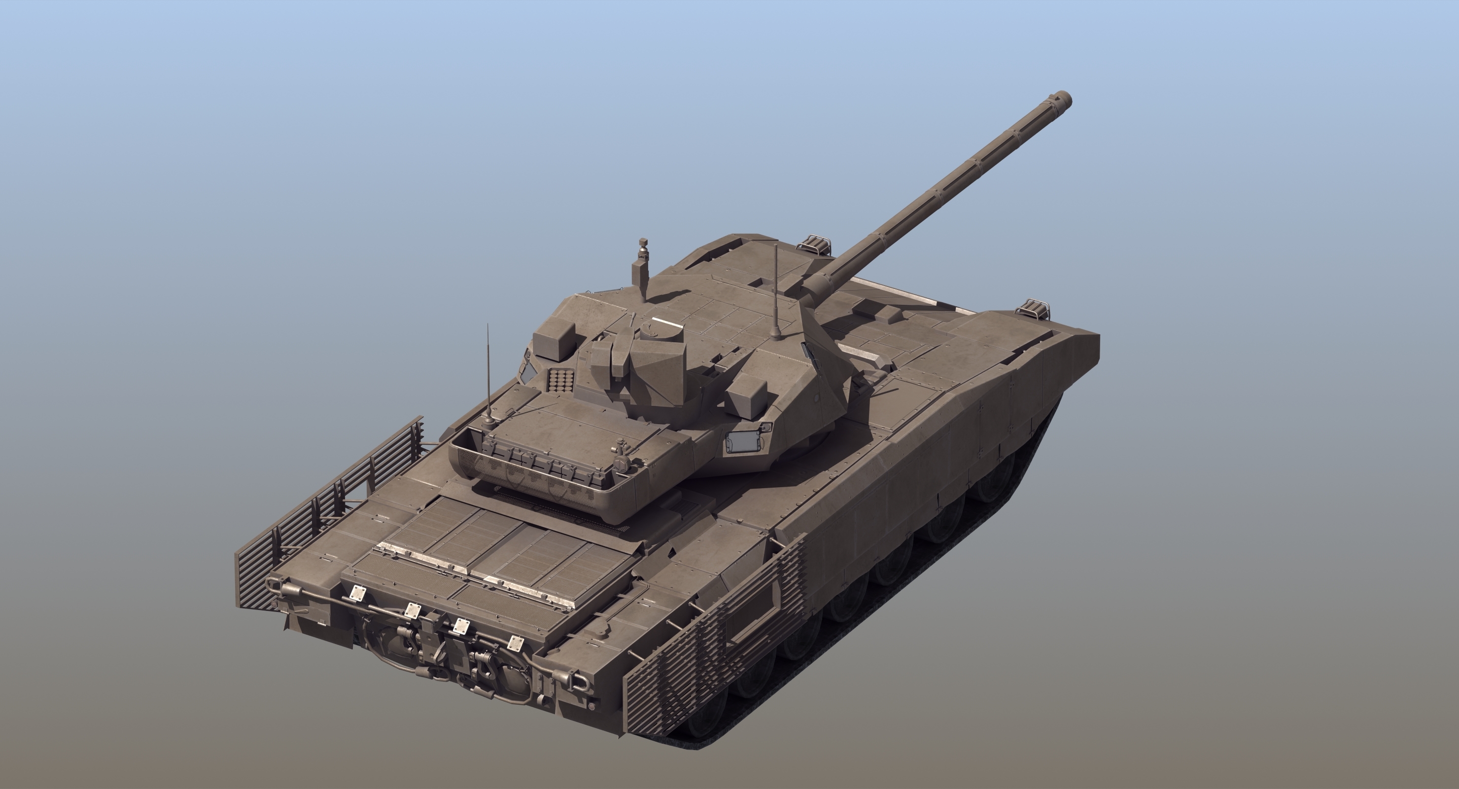 armata t14坦克3d模型