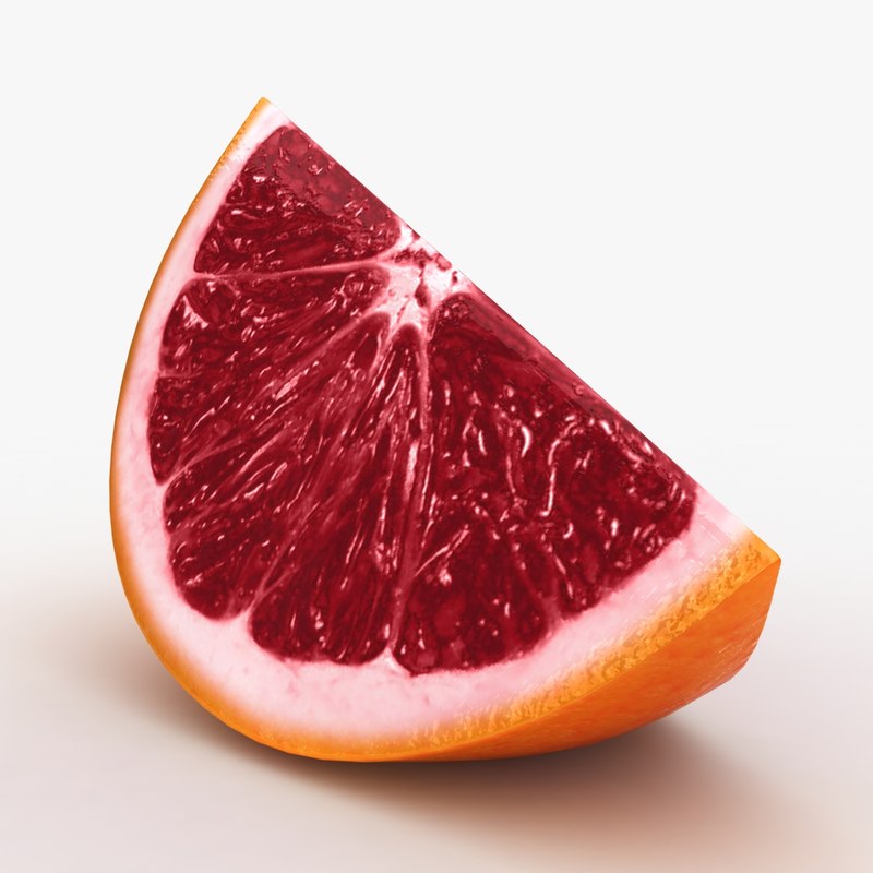 Realistic blood orange slice model - TurboSquid 1205346