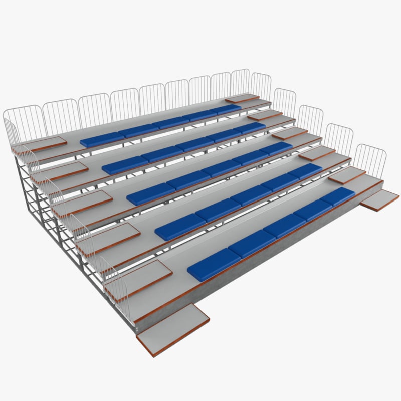 Bleachers 3D model TurboSquid 1205377