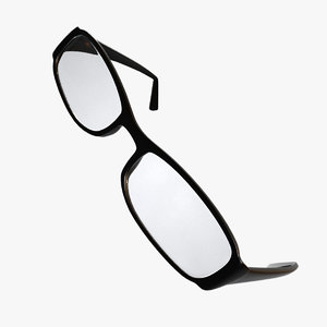 realistic women s glasses 3D model