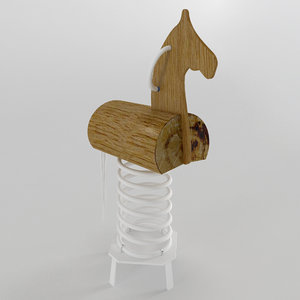 3D spring swing horse