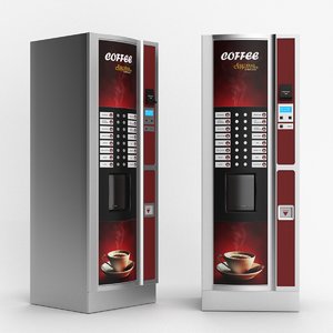 realistic coffee vending machine 3D model