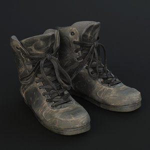 3D model sneakers military