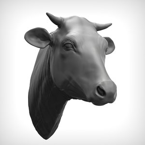 cow head 3D model