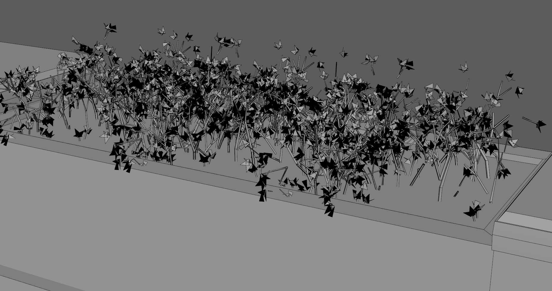 Flower fence model TurboSquid 1205854