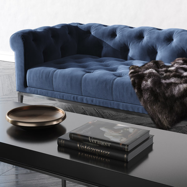 Rh italia chesterfield sofa 3D model - TurboSquid 1205970