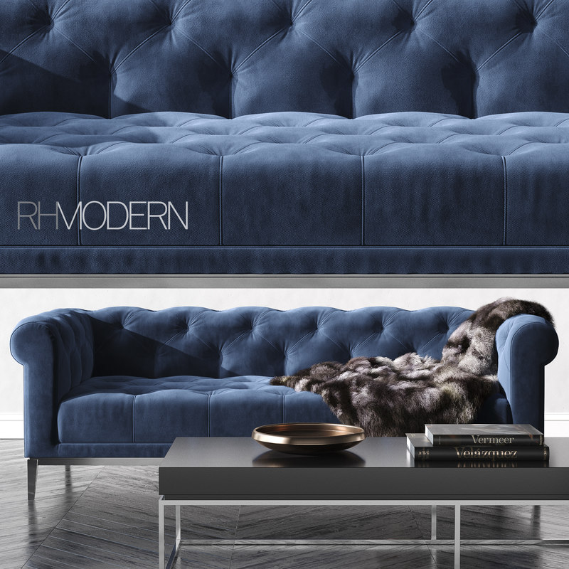 Rh italia chesterfield sofa 3D model TurboSquid 1205970