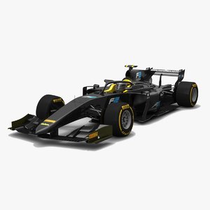 3D formula 2 generic car model