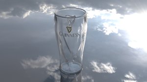3D guinness beer glass model