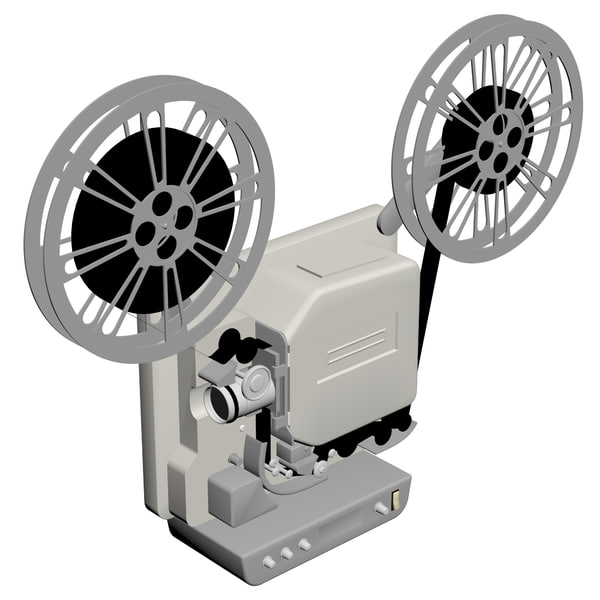 电影放映机3d模型