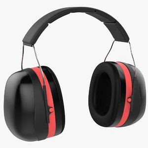 noise-cancelling headphones 3D model