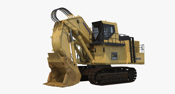 Komatsu Pc00 Excavator Shovel 3d Model Turbosquid 162